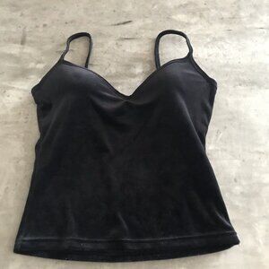 VTG 90s Y2K Energie Top Medium Velvet Cami Whimsigoth Fairy Grunge Goth Rave